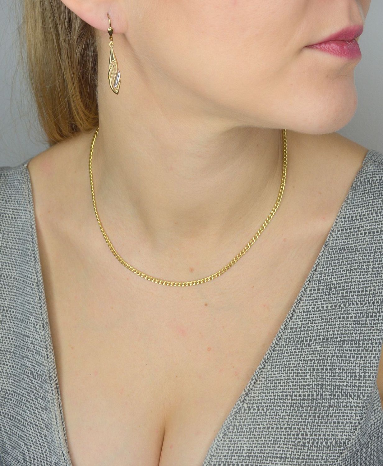 Złoty łańcuszek 333 pancerka 3 mm DIA-LAN-1461-333 3mm (2).jpg